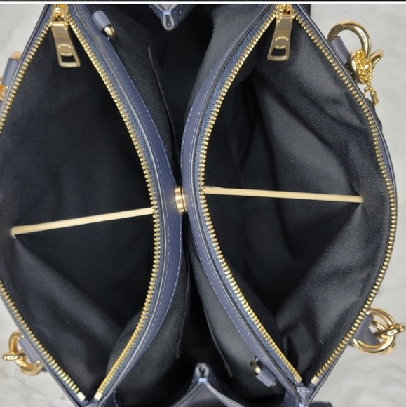 Coach Signature Leather Embossed Purse Bag 3in1 Covertable Designer Satchel - Picture 6 of 12